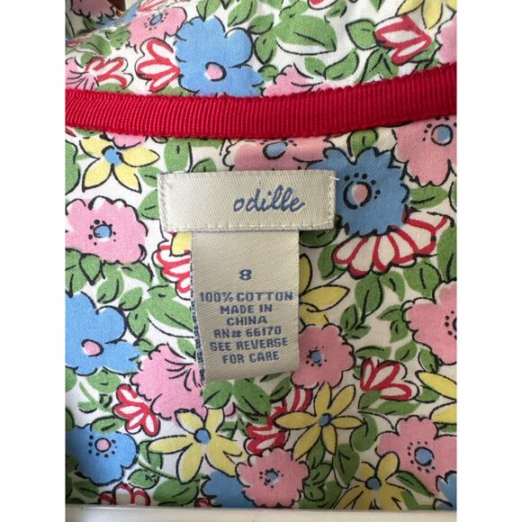 ANTHROPOLOGIE Odille Floral Scallop Trench Coat Size 8 - Picture 7 of 7